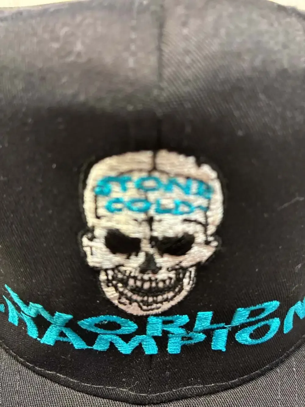 Vintage WWF Stone Cold Steve Austin World Champion Skull Snapback Hat